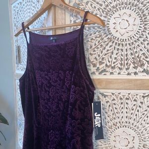 New with tags Velvet purple dress.